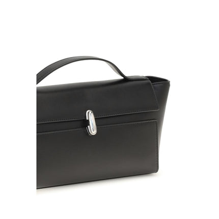 Savette Black Calf Leather Bos Taurus Clutch Bag
