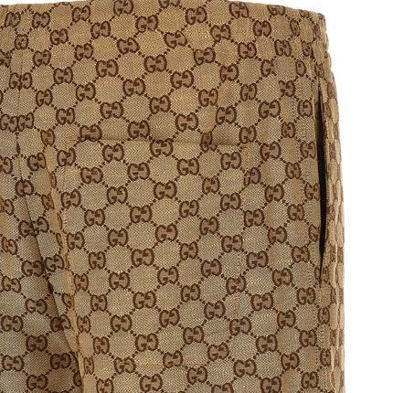 Gucci Beige Linen Bermuda Shorts