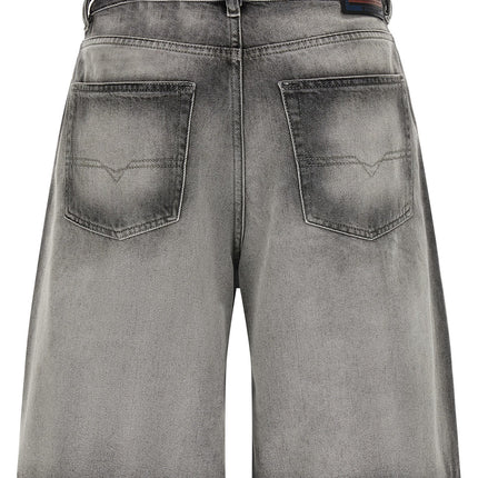 Diesel Gray Cotton Bermuda Shorts