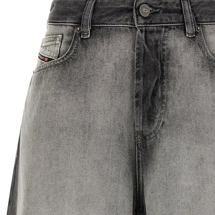 Diesel Gray Cotton Bermuda Shorts