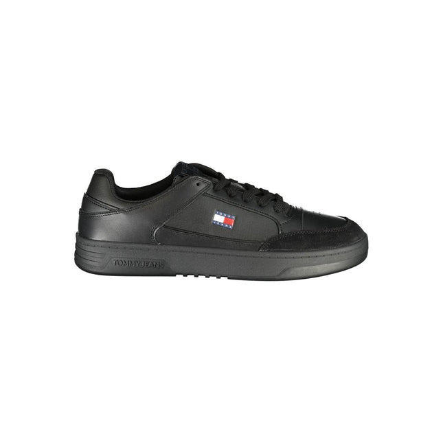 Tommy Hilfiger Black Polyurethane Men's Sneaker