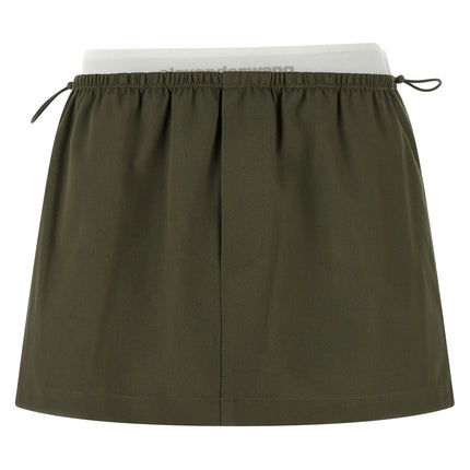 Alexander Wang Bicolor Cotton Long Skirt