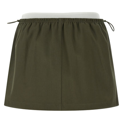 Alexander Wang Bicolor Cotton Long Skirt