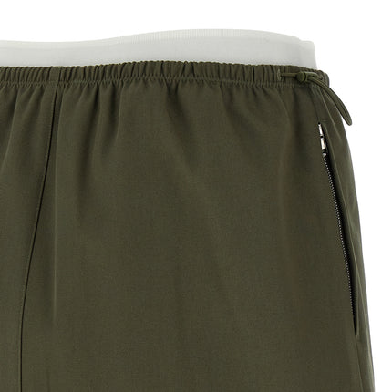 Alexander Wang Bicolor Cotton Long Skirt