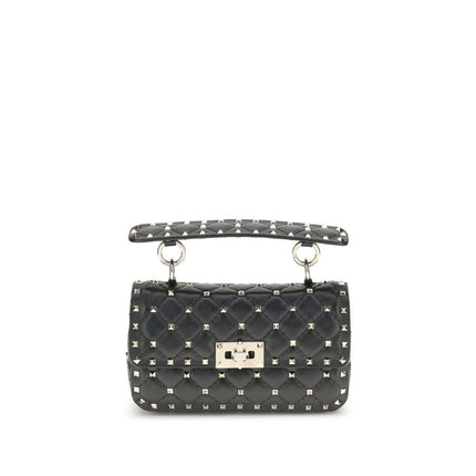 Valentino Garavani Black Calf Leather Bos Taurus Handbag