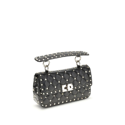 Valentino Garavani Black Calf Leather Bos Taurus Handbag
