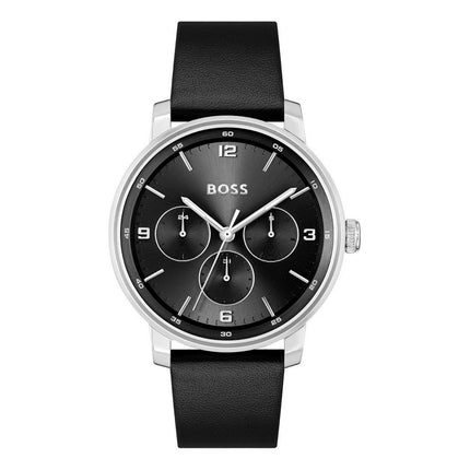 Hugo Boss Black Leather Dress Watch Hugo Boss