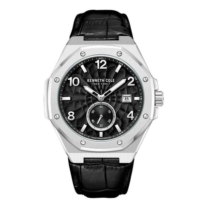 Kenneth Cole Black Leather Dress Watch Kenneth Cole