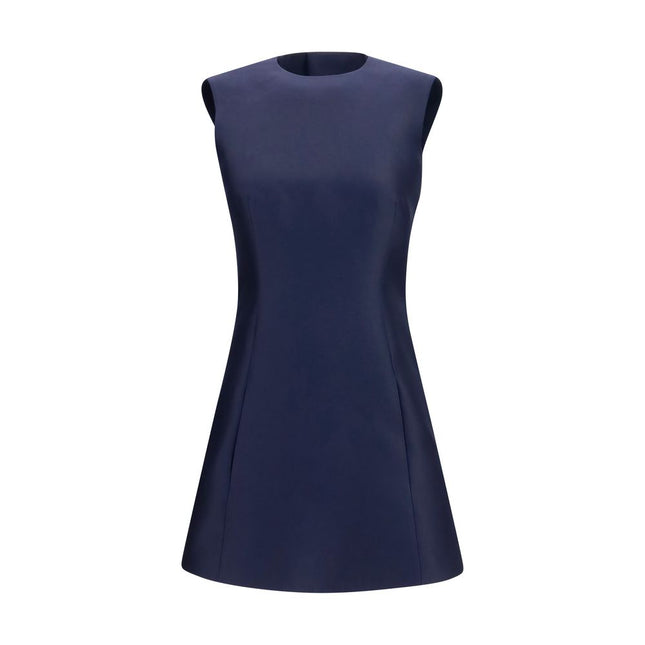 Balenciaga Blue Wool Oves Aries Casual Dress