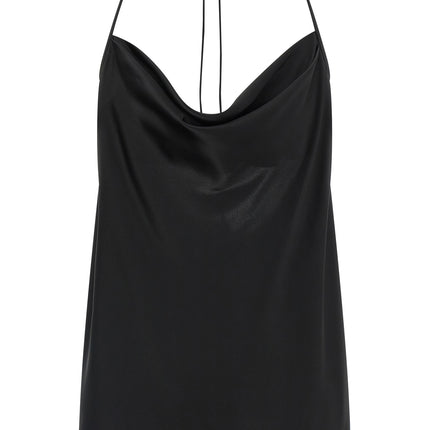 Valentino Garavani Black Silk Tank Tops