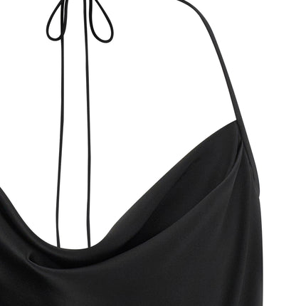 Valentino Garavani Black Silk Tank Tops