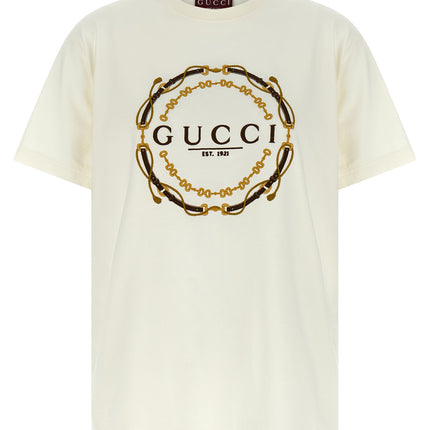 Gucci White Fabric T-Shirt