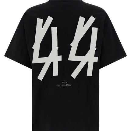 44 Label Group Black Cotton T-Shirt