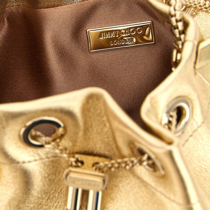 Jimmy Choo Gold Lamb Leather Handbag