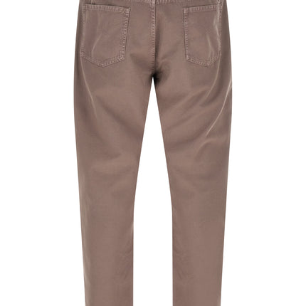 Brunello Cucinelli Brown Cotton Casual Pants