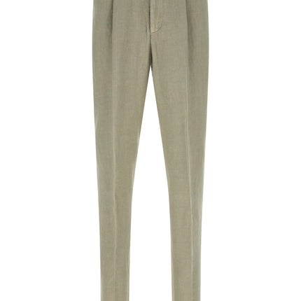 Brunello Cucinelli Bicolor Linen Casual Pants