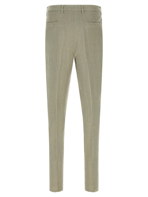 Brunello Cucinelli Bicolor Linen Casual Pants