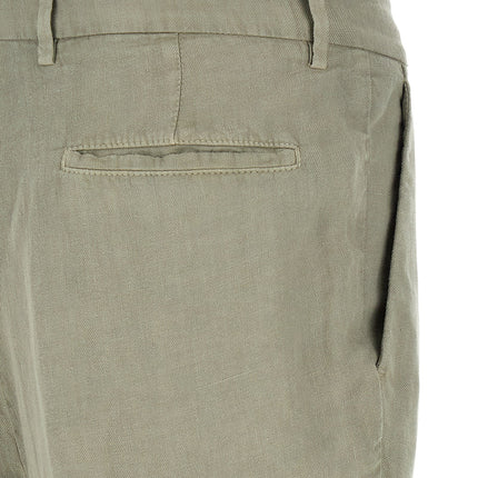 Brunello Cucinelli Bicolor Linen Casual Pants