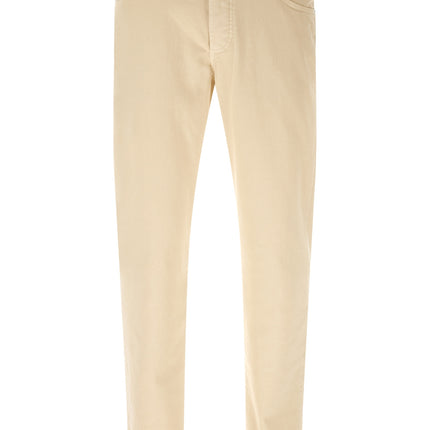 Brunello Cucinelli Beige Cotton Straight-Leg Jeans