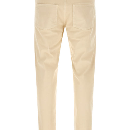 Brunello Cucinelli Beige Cotton Straight-Leg Jeans