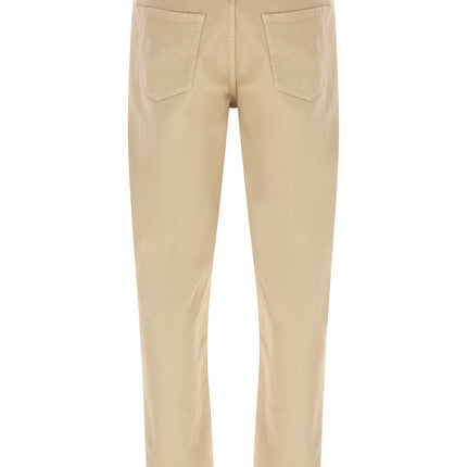 Brunello Cucinelli Beige Cotton Tapered Jeans