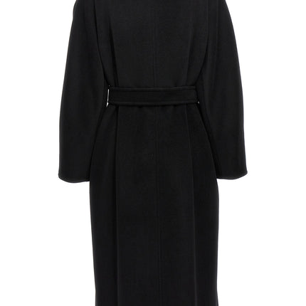 Max Mara Black Virgin Wool Coat