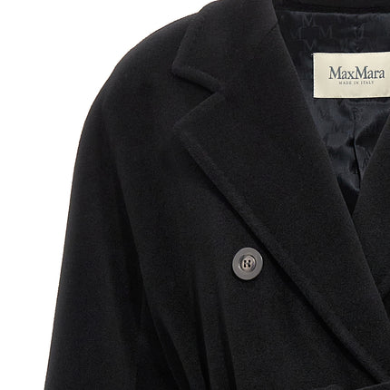Max Mara Black Virgin Wool Coat