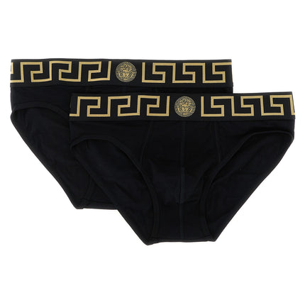 Versace Black Cotton Briefs
