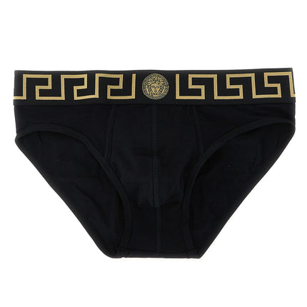 Versace Black Cotton Briefs
