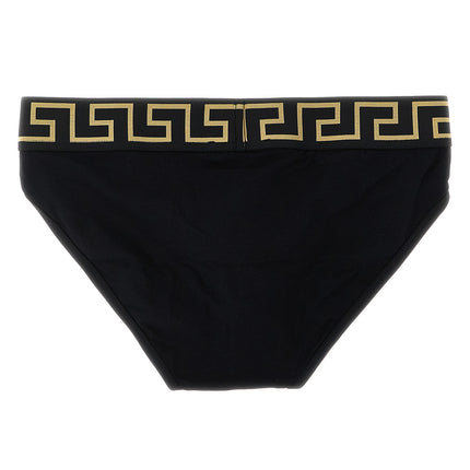 Versace Black Cotton Briefs