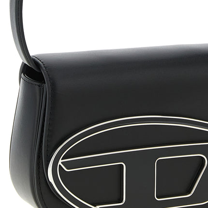 Diesel Black Cowhide Shoulder Bag