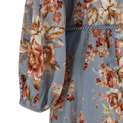 Zimmermann Blue Linen Long Dress