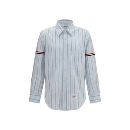 Thom Browne Blue Cotton Dress Shirt