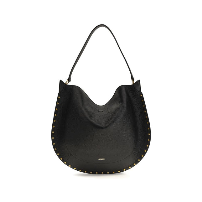 Isabel Marant Black Calf Leather Bos Taurus Shoulder Bag