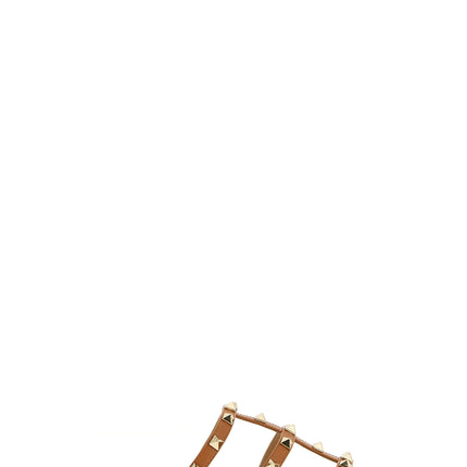 Valentino Garavani Beige Calfskin Flat Sandals Valentino Garavani