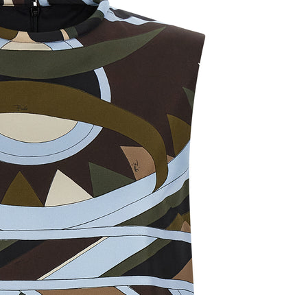 Emilio Pucci Multicolor Silk Short Dress