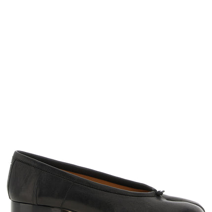 Maison Margiela Black Lamb Leather Mid Heel Pumps