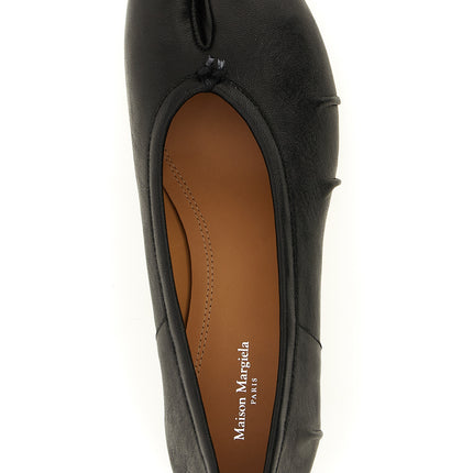 Maison Margiela Black Lamb Leather Mid Heel Pumps