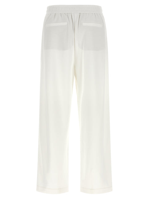 Brunello Cucinelli White Cotton Joggers (Workout Pants)