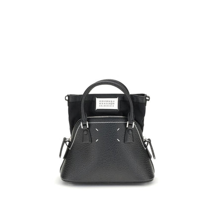 Maison Margiela Black Calf Leather Bos Taurus Shoulder Bag