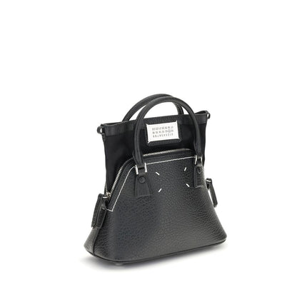 Maison Margiela Black Calf Leather Bos Taurus Shoulder Bag