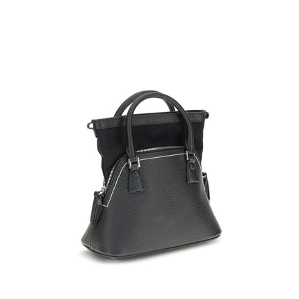Maison Margiela Black Calf Leather Bos Taurus Shoulder Bag