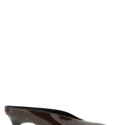 Gucci Bordeaux Calfskin Mid Heel Pumps