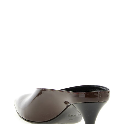 Gucci Bordeaux Calfskin Mid Heel Pumps