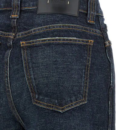 Khaite Blue Cotton Flared Jeans