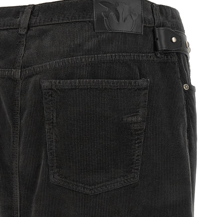 PINKO Black Cotton Midi Skirt