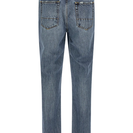 Department 5 Blue Cotton Relaxed Fit Jeans