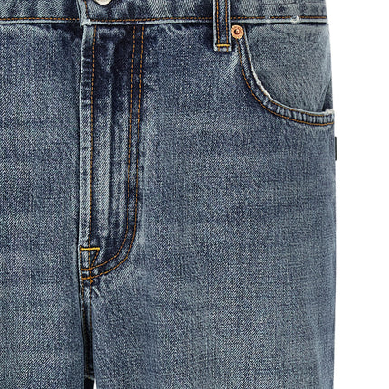 Department 5 Blue Cotton Relaxed Fit Jeans
