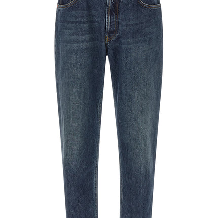 Department 5 Blue Cotton Tapered Jeans