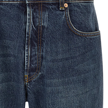 Department 5 Blue Cotton Tapered Jeans